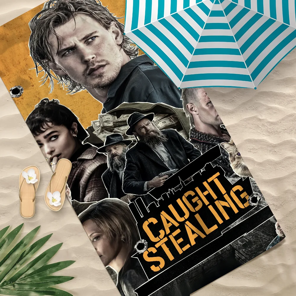 C-C cau-ght-t show S-stea-ling منشفة الشاطئ سريعة الجفاف لينة مناشف حمام السباحة هدية للسفر الصالة الرياضية دش التخييم الرياضة