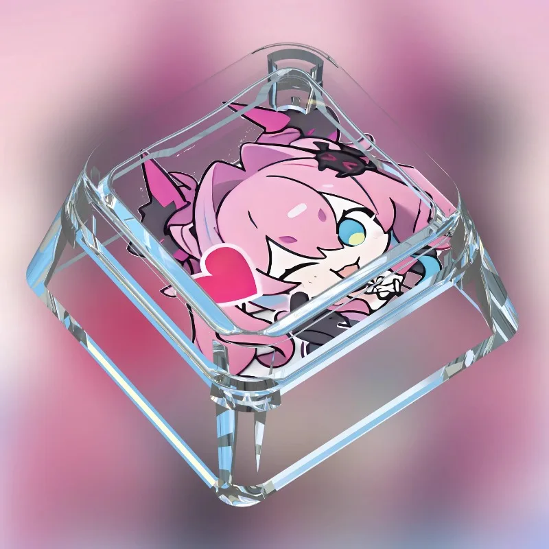 New Arknights: Endfield Anime Artisan Point Keycap Cute Cartoon Transparent Personalized Gaming Mechanical Keyboard Keycap Gift