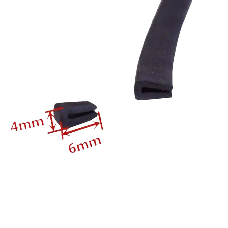 Customization support plate protectiing rubber strips EPDM or silicone U-shaped bands