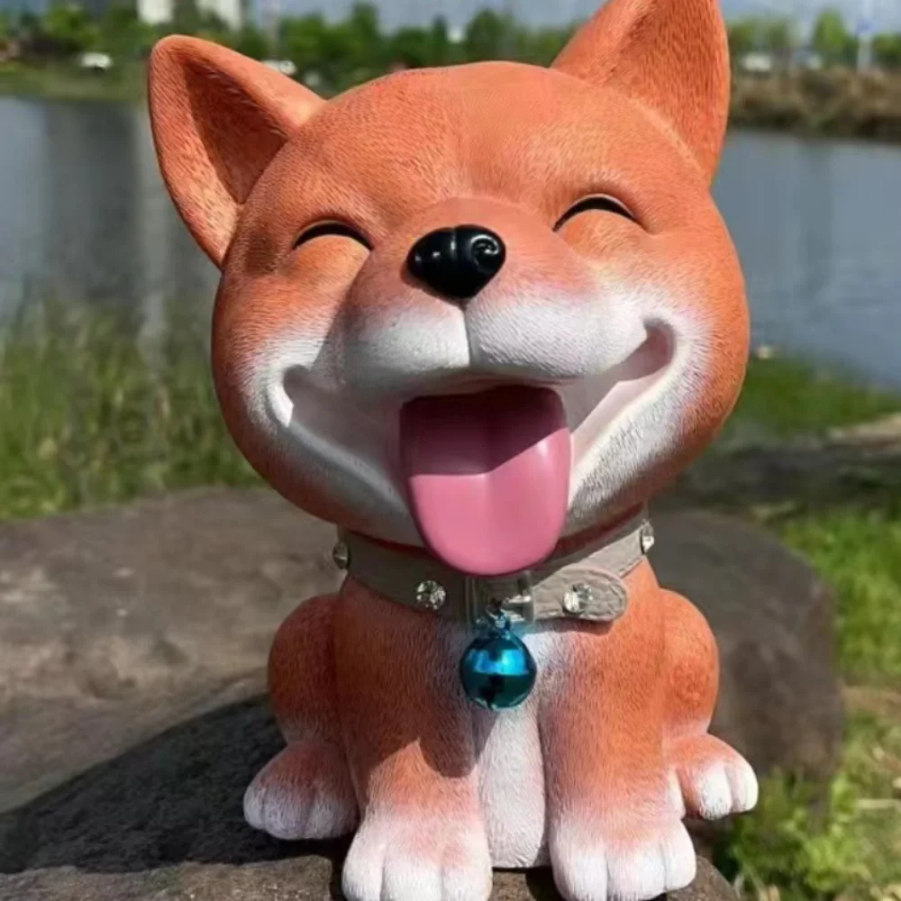 

Savings Tank Dog Piggy Bank Large Capacity Decorative Zodiac Dog Ornaments Cartoon Openable Animal Saving Box Decor Gift