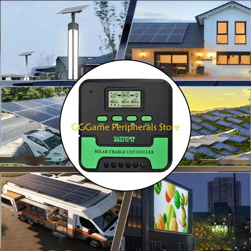 U55B High Efficiency MPPT Solar Controller With Temperature Compensation 50V Input
