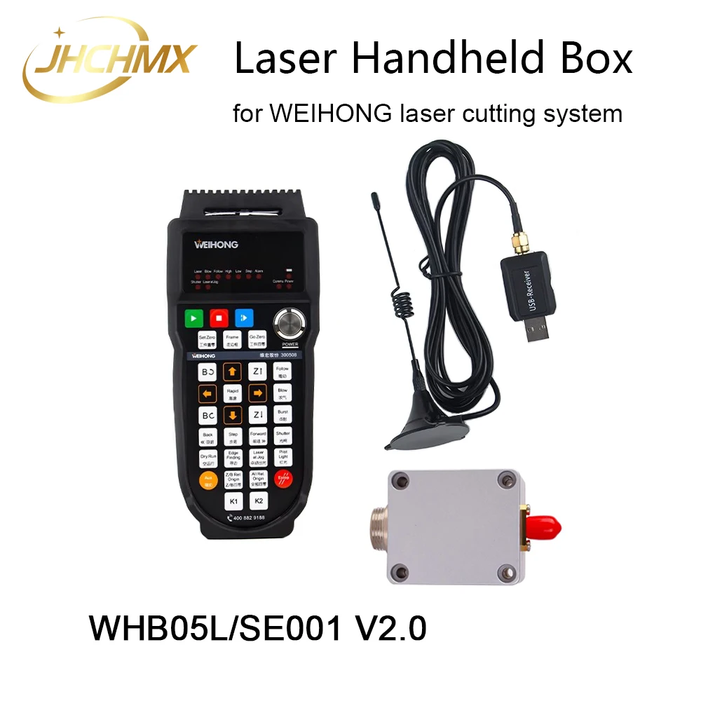 JHCHMX Laser Handheld Box Original WHB05L Remote Control Rireless Handle Amplifier SE001 V2.0 for WEIHONG Laser System