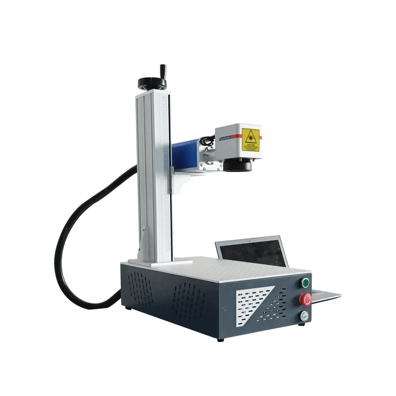 Desk Portable Type 20w 30w 50w 60w 80w 100W UV Fiber  Laser Marking Machine