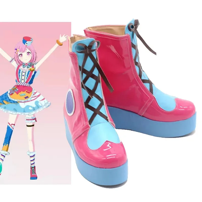 

PJSK Otori Emu Обувь для косплея Wonderlands×Showtime Emu Boots Project Sekai Colorful Stage! Кожаные ботинки Virtual Idol на толстой подошве