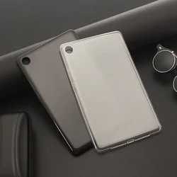 Soft Silicone Transparent TPU Back Case For Huawei MediaPad M5 8.4 SHT-W09 SHT-AL09 8.4 inch Waterproof Protective Cover+Stylus