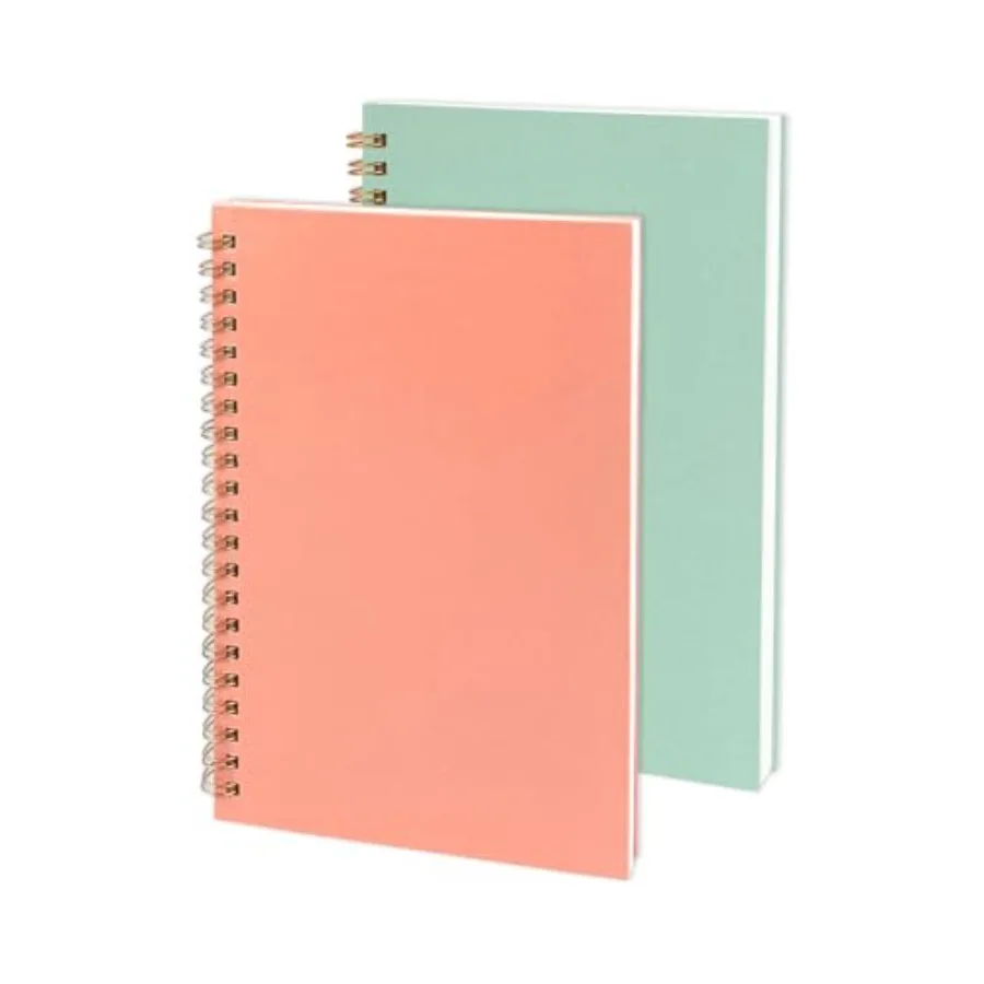 Coil Notebooks Pink Green Set of Two
