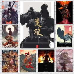 Japanese Action Game Sekiro Shadows Die Twice Game Ninja Wolf Posters Prints Canvas Painting Wall Art Pictures Home Room Decor