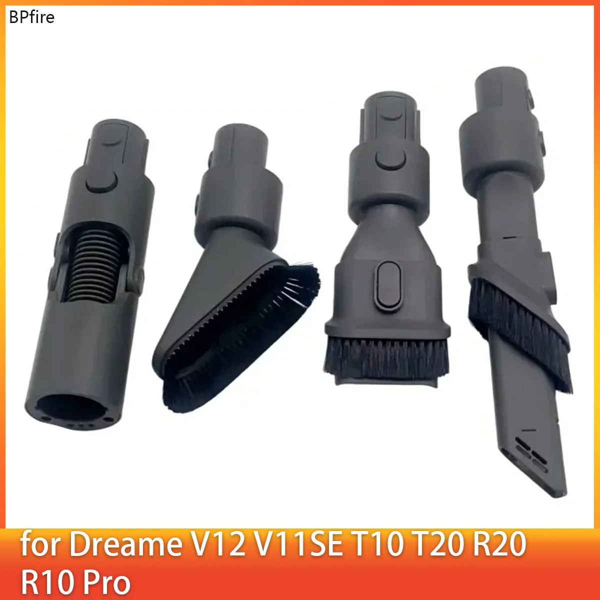 T30 Long Flat Suction Nozzle Accessory For Dreame V12 V11SE T10 T20 R20 R10 Pro Wide Flat Suction Soft Dusting Brush Parts