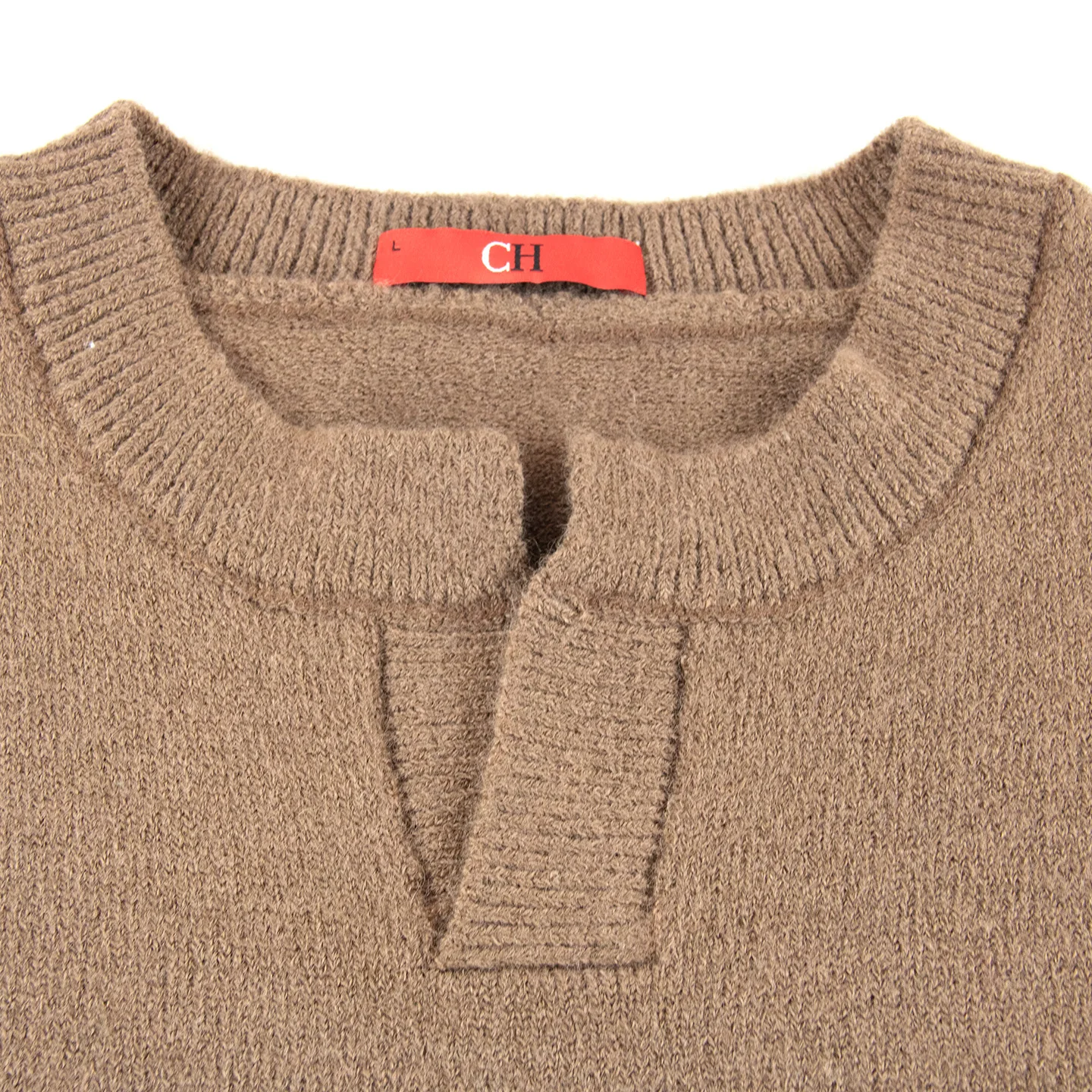 CH Men's Sleeveless Knit Sweater Vest Solid Color Casual Pullover Waistcoat Fall Layering Top view 5