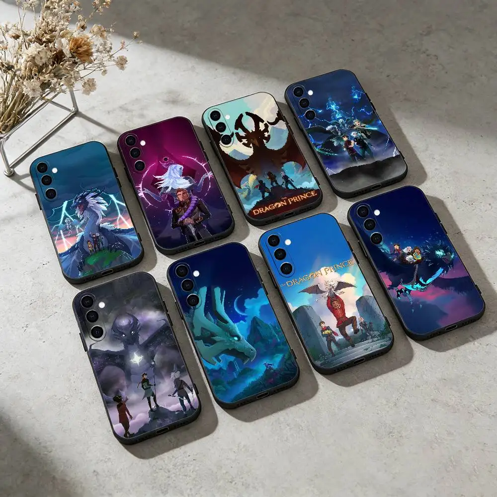 

Cartoon The D-dragon P-Prince Phone Case For Samsung Galaxy A91,80,73,72 ,71,53,52,32 ,31,22,21s,20,Soft Black Case