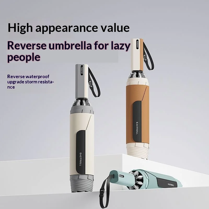 Fully automatic umbrella - extra large, extra thick, reinforced, high-grade one-button full retractable folding umbrella