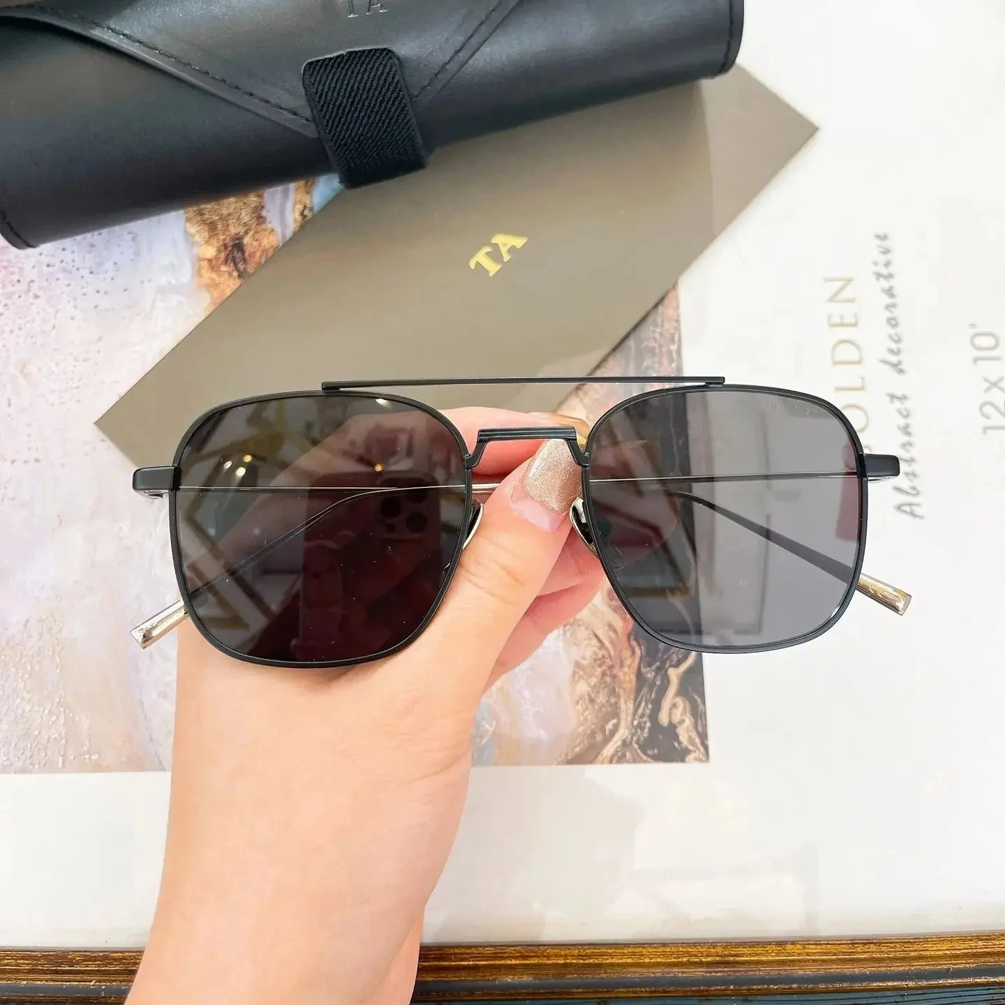 

New For DIYTA DT DTS163 Classic Top Quality Vintage Womens Sunglasses Stylish Leisure Alloy Frame Men's Sun Glasses With Box