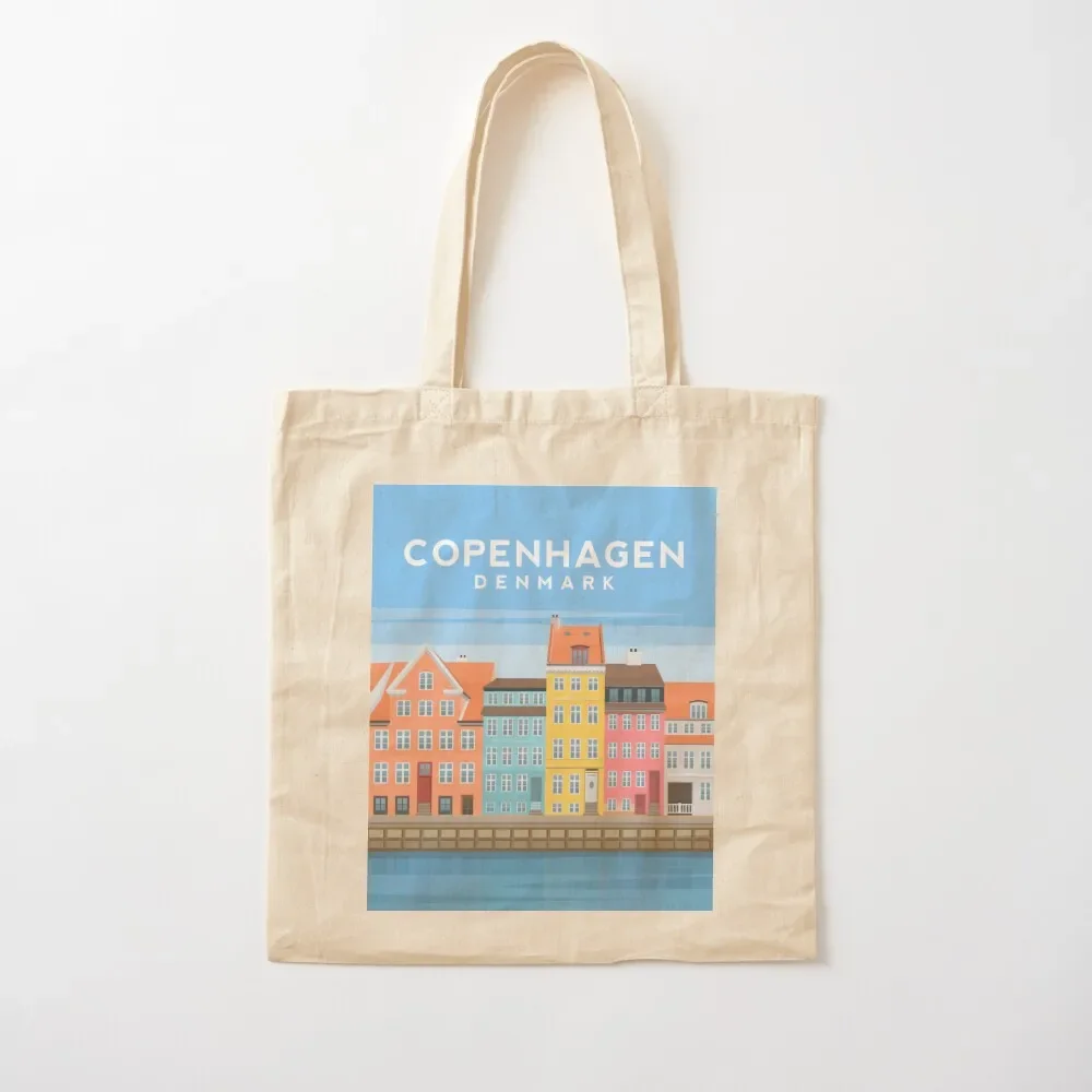 

Copenhagen Canal Houses, Denmark Tote Bag sacs de shopping tote bags men Customizable tote