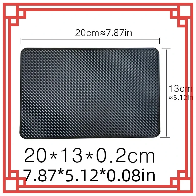 لوحة سيارة لزجة المضادة للانزلاق بولي كلوريد الفينيل حصيرة السيارات عدم الانزلاق لزجة جل الوسادة العالمي عدم الانزلاق سيارة ماجيك لوحة القيادة لزجة لاصق حصيرة #6