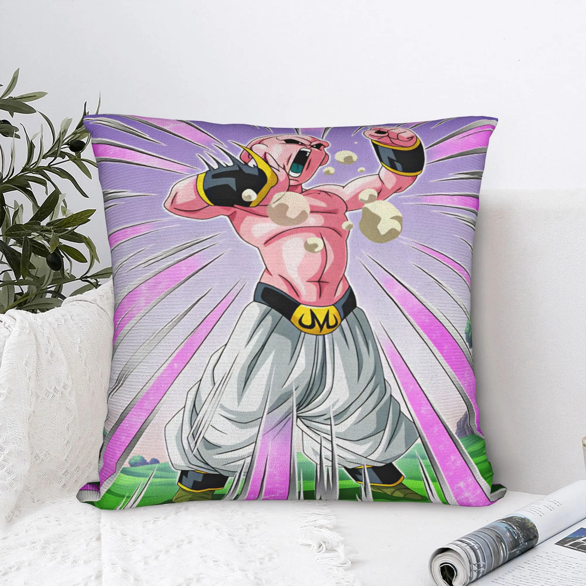 Pinks Monster  Pillow Cover Dragon-Balls Funny Pillow Case For Sofa Home Decoration Graphic Cushion Cover Birthday Present