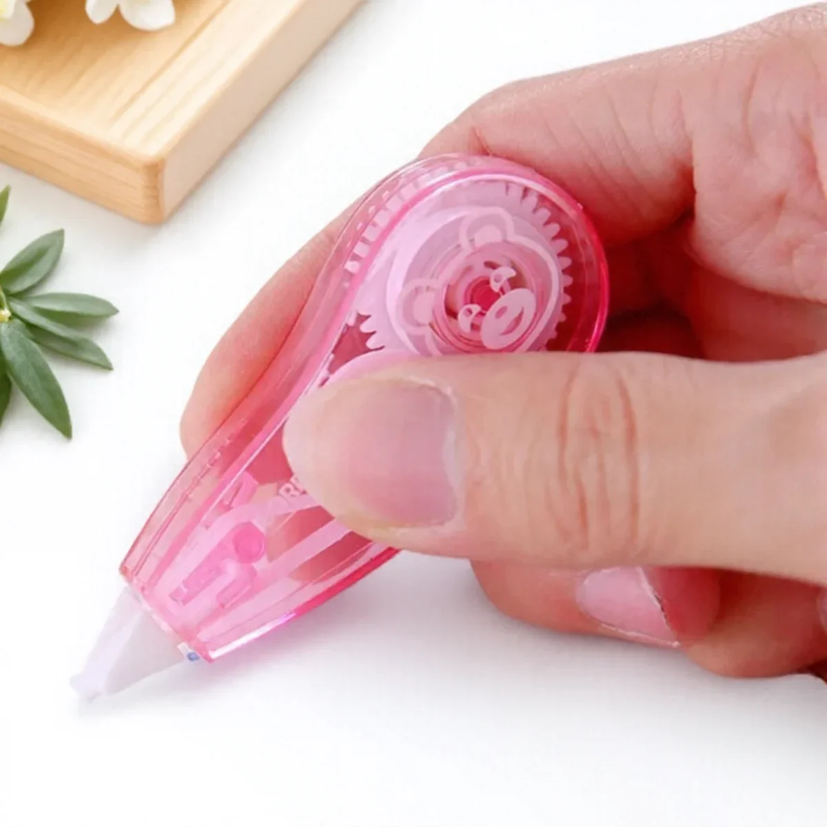 شريط تصحيح صغير على الوجهين لاصق الأسطوانة الغراء نقطة بطانة المتاح اللوازم المدرسية مكتب القرطاسية #3