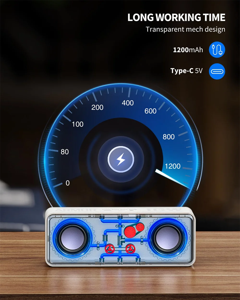 مكبر صوت محمول بلوتوث ، طاقة عالية ، ضوء ملون RGB ، مكبر صوت BT5.3 ، ستيريو محيطي ، في الهواء الطلق TWS FM Boombox