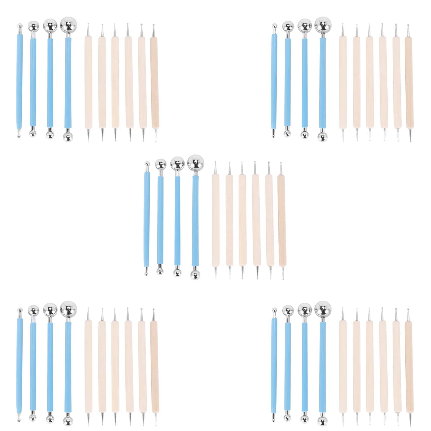 50 Piece Dotting Tools Ball Styluses For Mandala Rock Painting, Pottery Clay Craft, Embossing Art-ABQU
