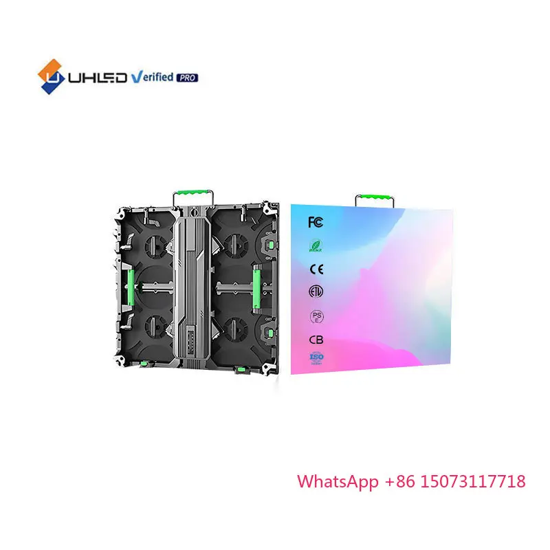 ل UHLED P2.6 في الهواء الطلق كامل اللون شاشة عرض LED 500*500 مللي متر 10ft X 12ft جدار الفيديو لمرحلة الكنيسة 500*500 مللي متر 10ft 12ft فيديو