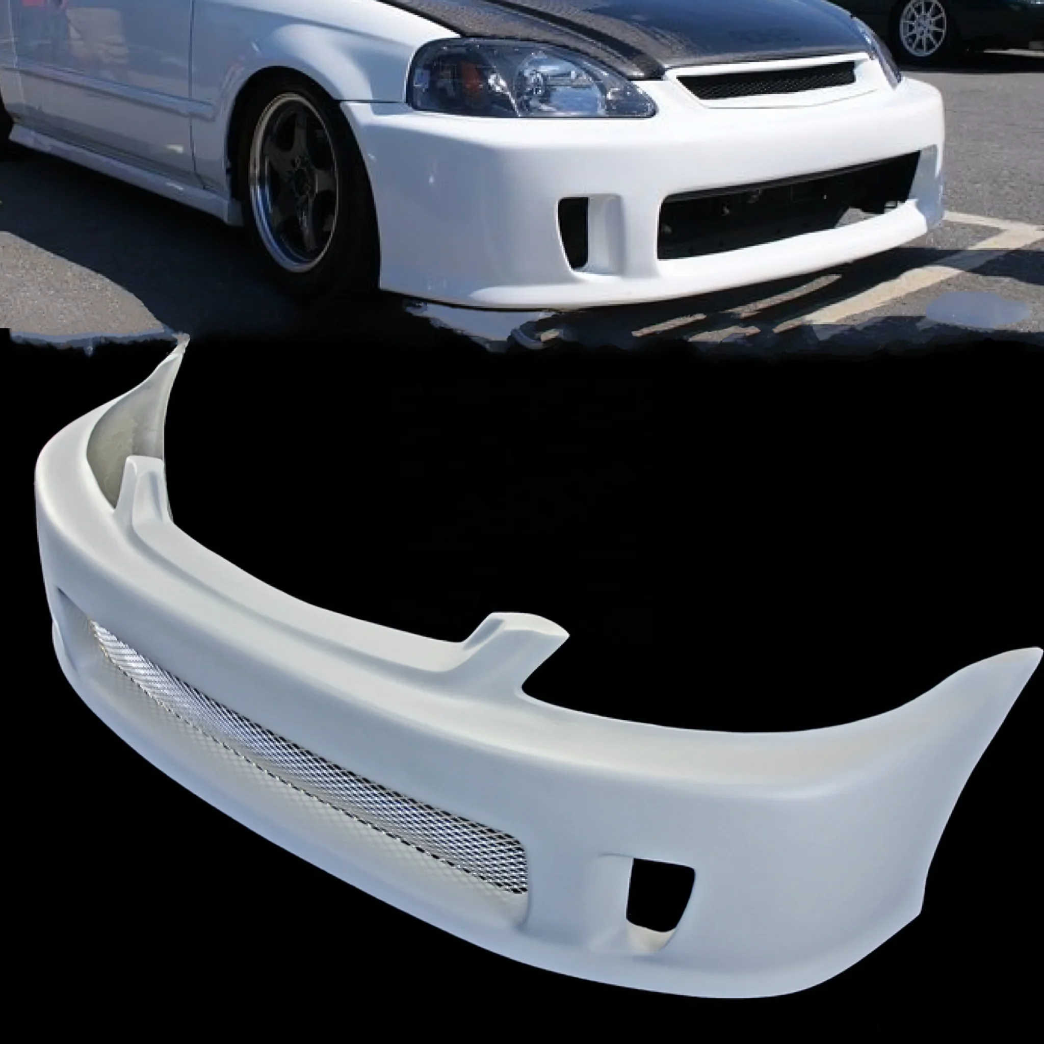 For 99-00  EK Civic AWK Type Front bumper Car Bumper For EK9