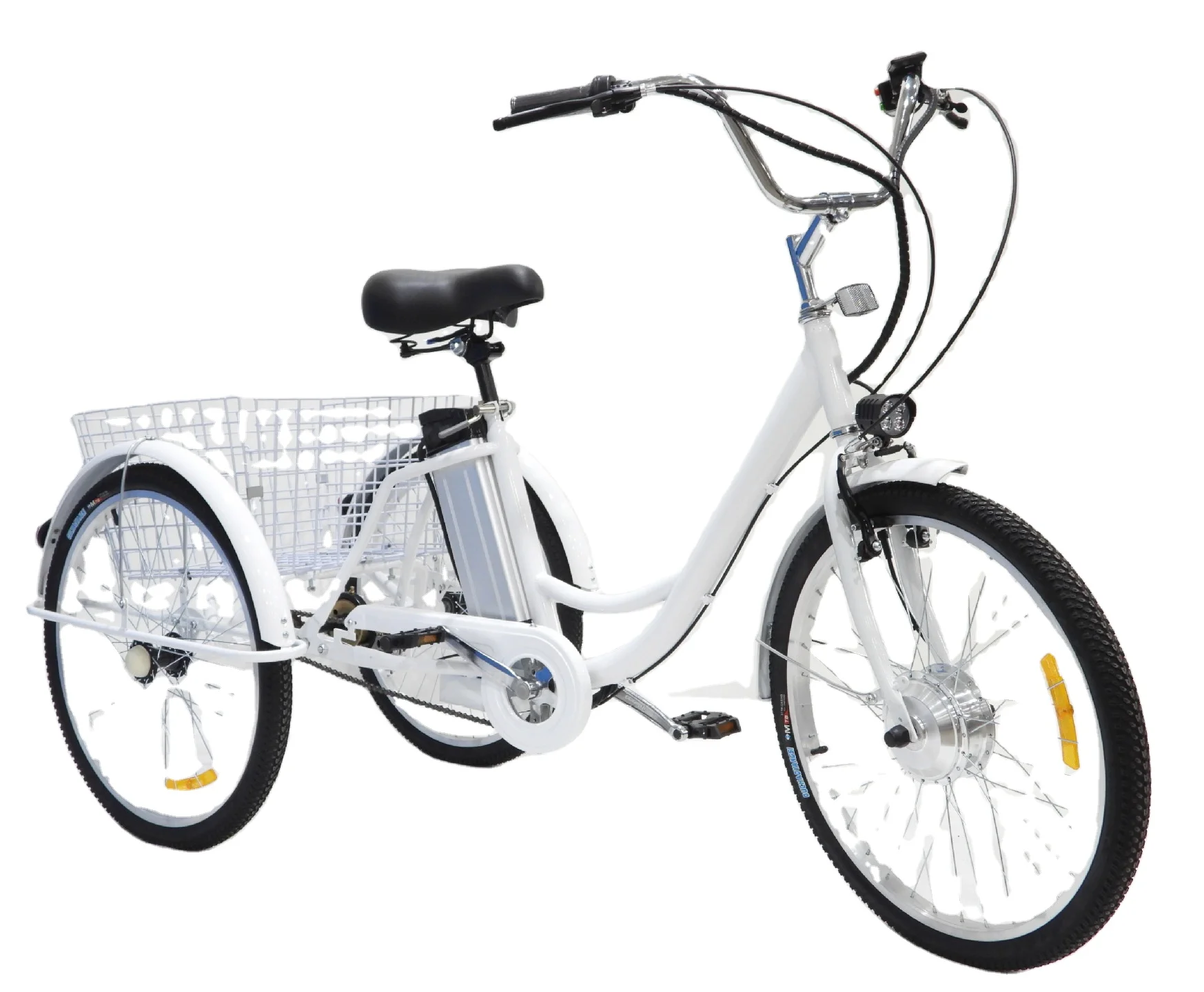 24-inch Electric Tricycle 36V 250W Three-wheeled Bicycle Three-wheeled Bike
