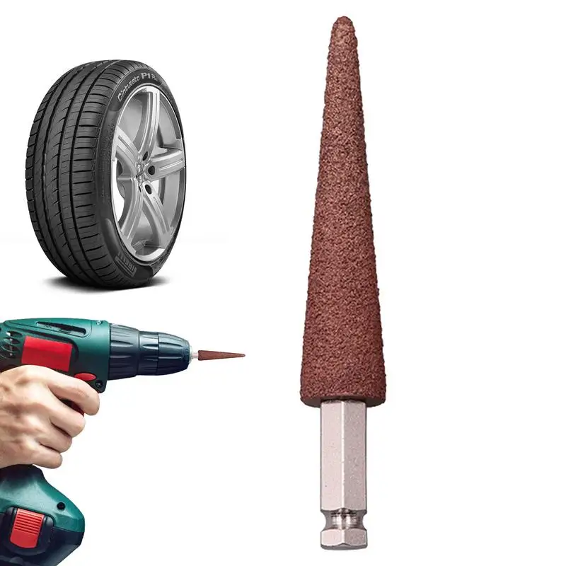 Tire Buffing Wheel Adapter Bowl Type Tire Patch Buffing Wheel For Car Tire Maintenance Head Eraser Wheel High-Speed Patch Tool