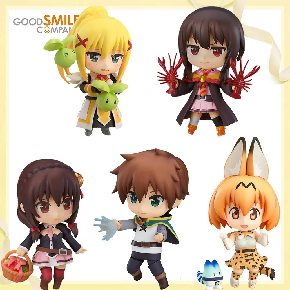 100% Original Genuine in Stock Good Smile Satou KazumaNendoroid (#876)Megumin(#851)Serval(#752)Dustiness Ford Lalatina(#758)