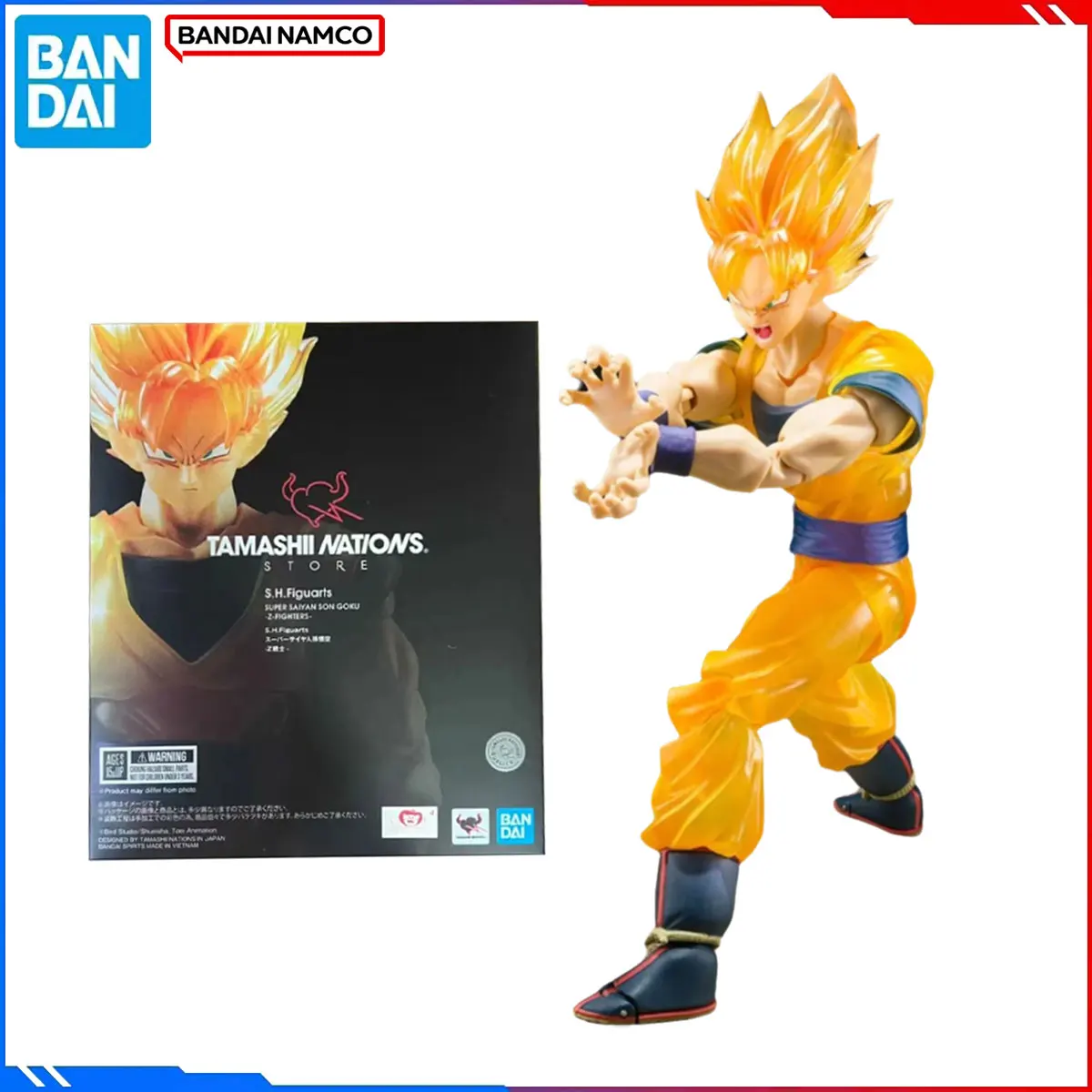 

Genuine Bandai Original Dragon Ball Figure Model Kits SHF 1/12 Anime Figures Son Goku Z Fighters Action Model Toys Gift for Kids