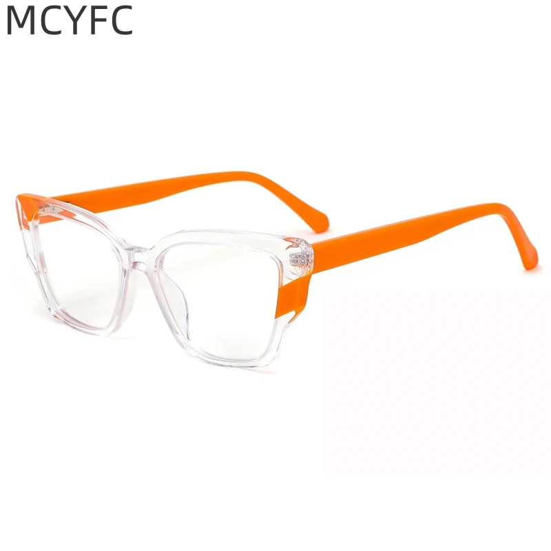 MCYFC Cat Eye Style Glasses Frame for Women Hand Made Acetate Material Fashion Concise Eyeglasses Female High Quality Eyewear