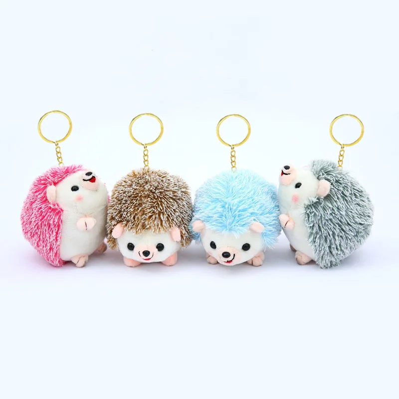 Mini Hedgehog Plush Keychain Stuffed Toy Plush Pendant Cute Keychain for Bag Gift for Kids