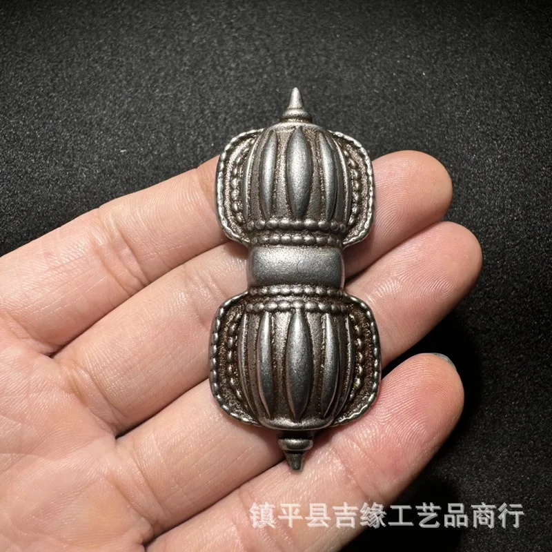 

Tibetan Iron Nine-Strand Vajra Nail-Holding Necklace Hanging Piece Pendant Tibetan Ethnic Style Iron Ornament