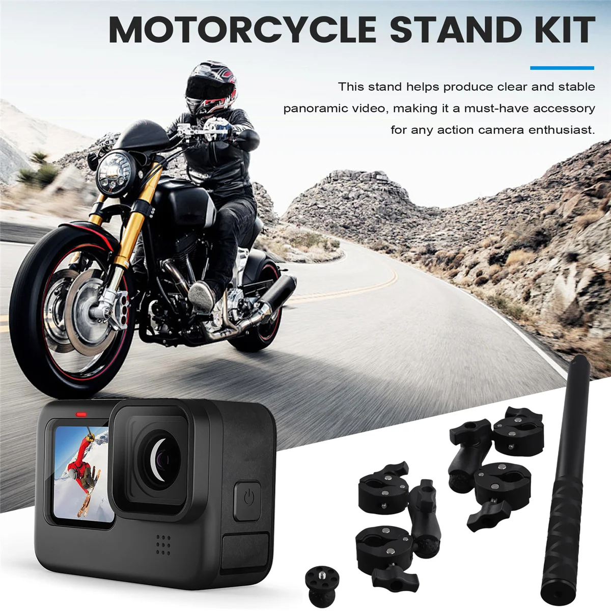 StuurbeugelVoor One X2 Motor Fiets Panoramische Selfie Stick Monopod Mount Stuurbeugel voor accessoire