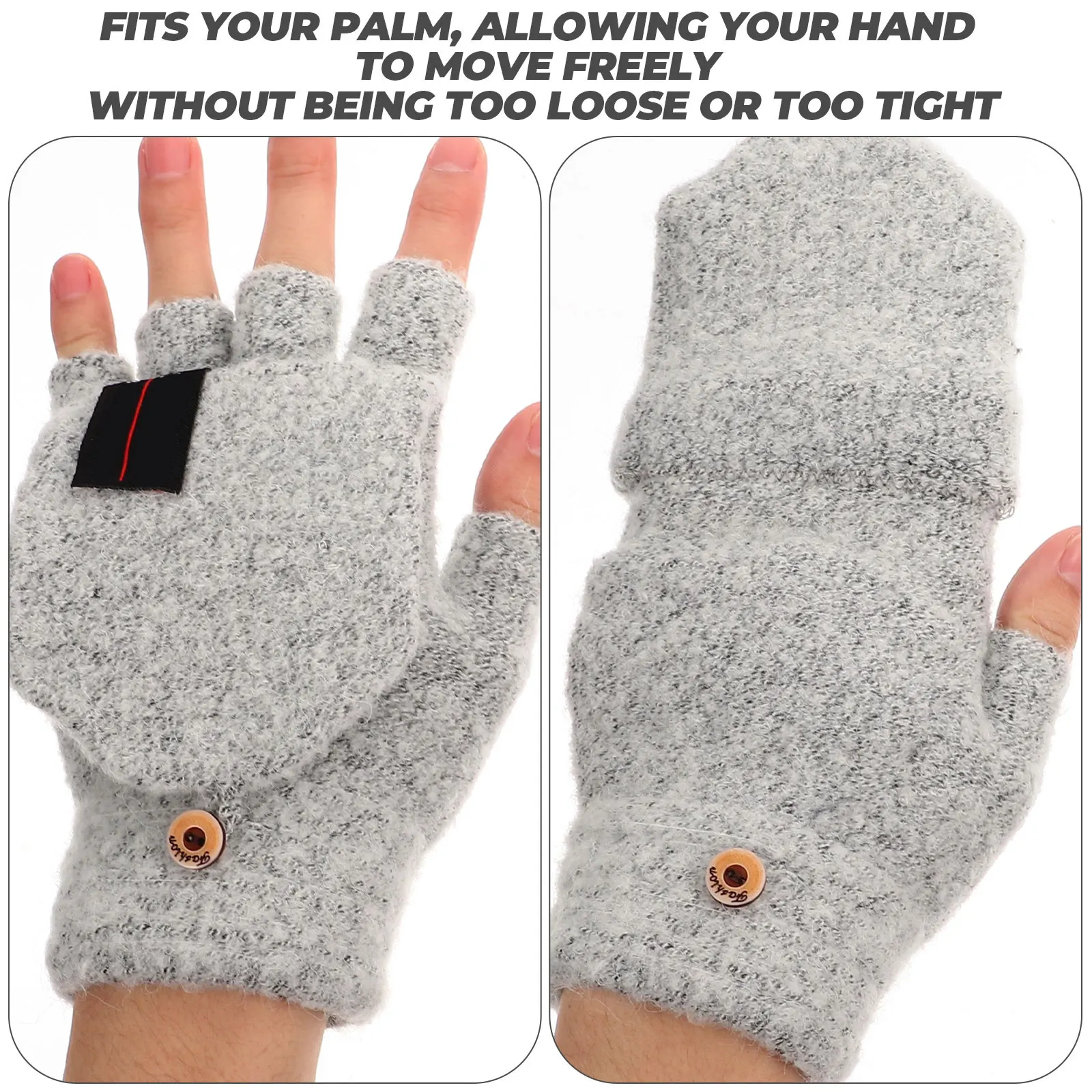 

Heated Gloves Winter Mittens Double Sided H Warmers USB Powered Thermal Skiing Laptop Gloves Men Women Size Fits All
