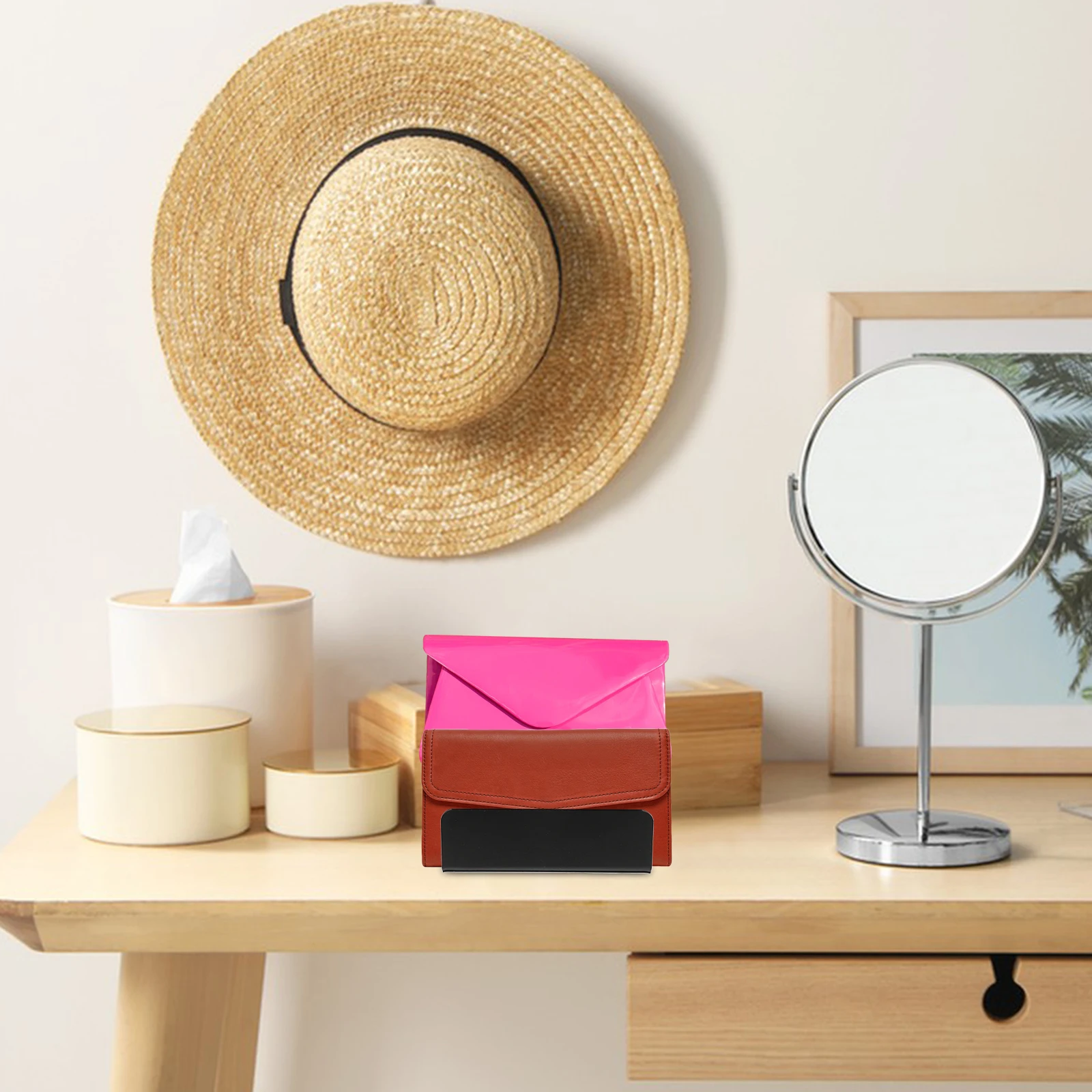 

Acrylic Multi-Layer Wallet Display Stand Organizer Purse Sunglasses Eyeglass Tabletop Retail Store Showcase Wallet Display Stand