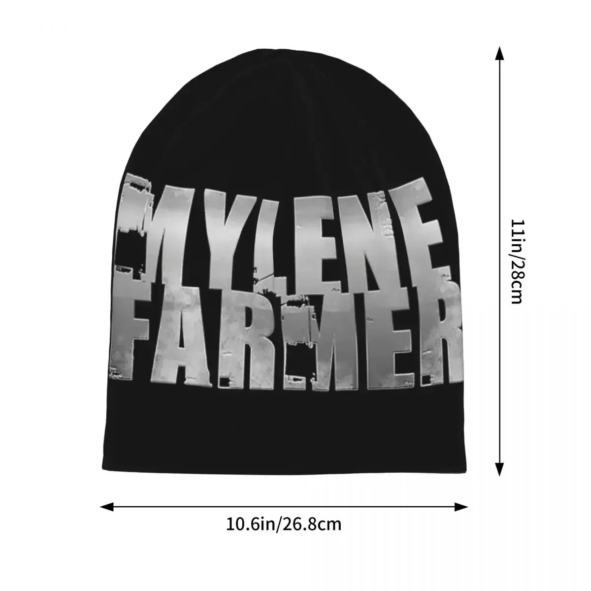 Mylene Farmer Jeanne Warm Knitted Cap Hip Hop Bonnet Hat Autumn Winter Outdoor Beanies Hats for Unisex Adult