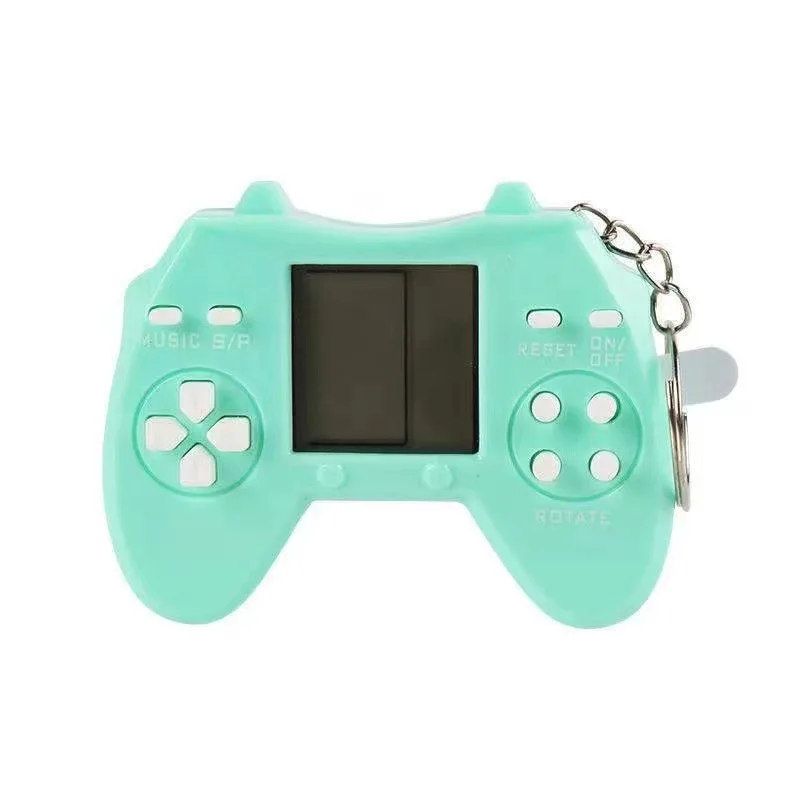 electronic keychain Console Built-in 26 Games Video Game Handheld Game Players Toys Christmas Kids Gifts with Keychain