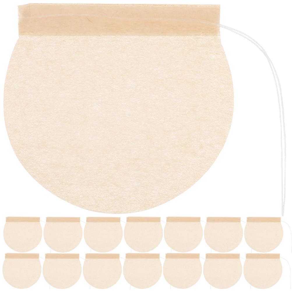 

100 Pcs Round Bag Loose Leaf Bags Disposable Empty Paper Filter Pyramid Tea Bags Fillable Sachets For Loose Tea Kitchen Bar