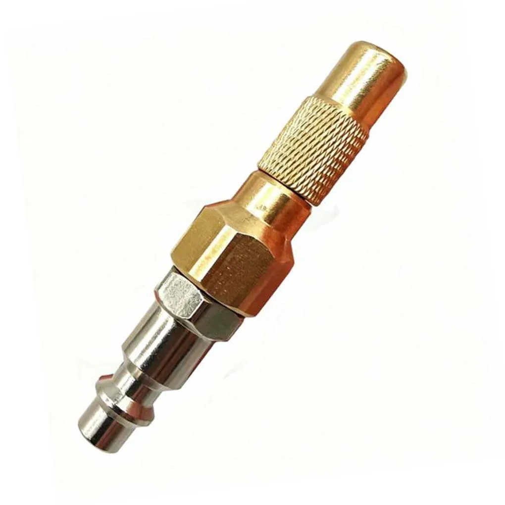 G1/4 Quick Connect Brass Air Nozzle for Tire Inflation and Pneumatic Tool Use with Standard G1/4 Thread Compliance