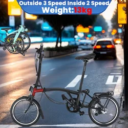 16inch Super light alloy steel frame Portable Quick easy folding bike folding bicycle  Be suitable aldult student city commuting