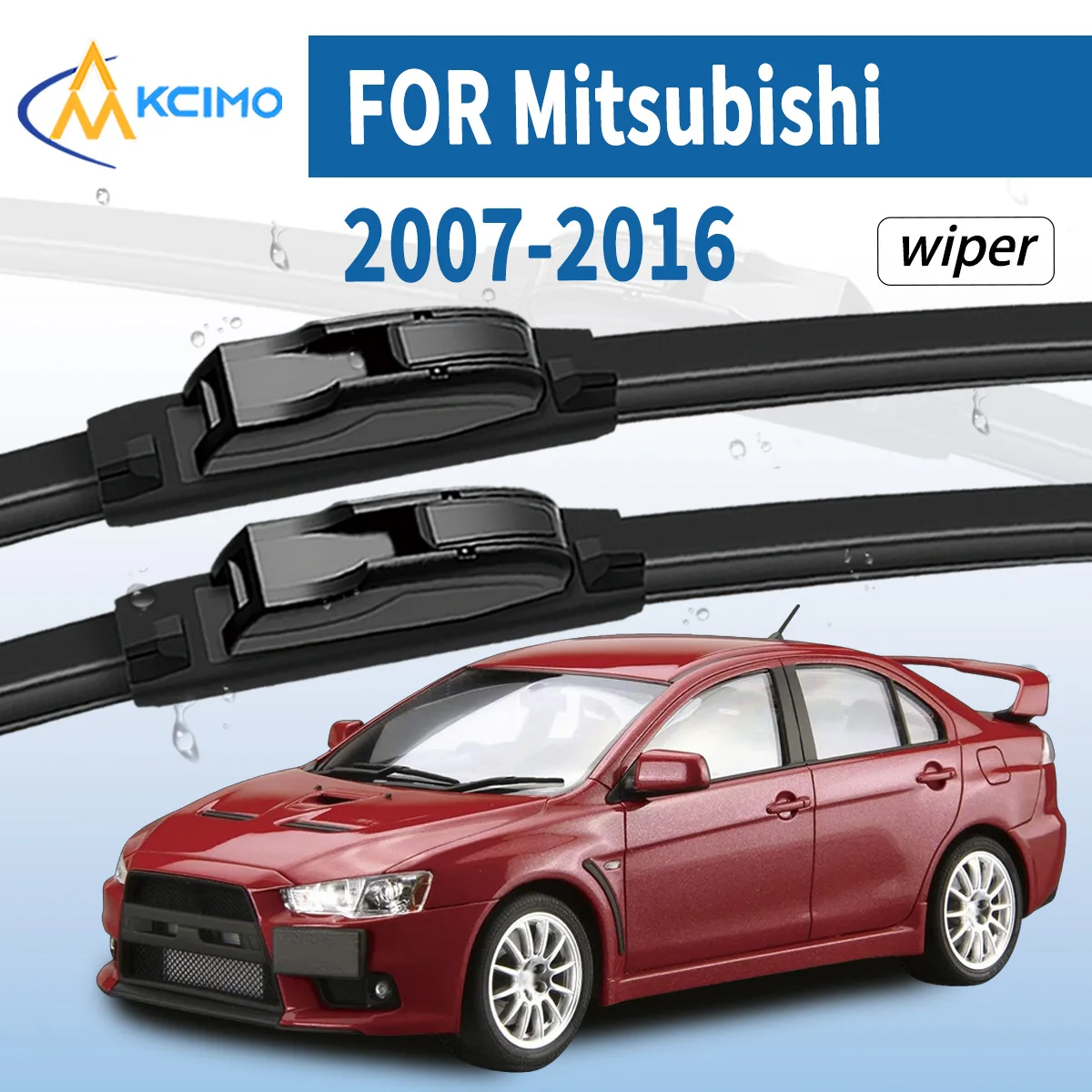 

2Pcs Front Windscreen Wiper Blades For Mitsubishi Lancer Evolution X CZ4A 2007-2016 Car Windshield Wiper Replacement Accessory