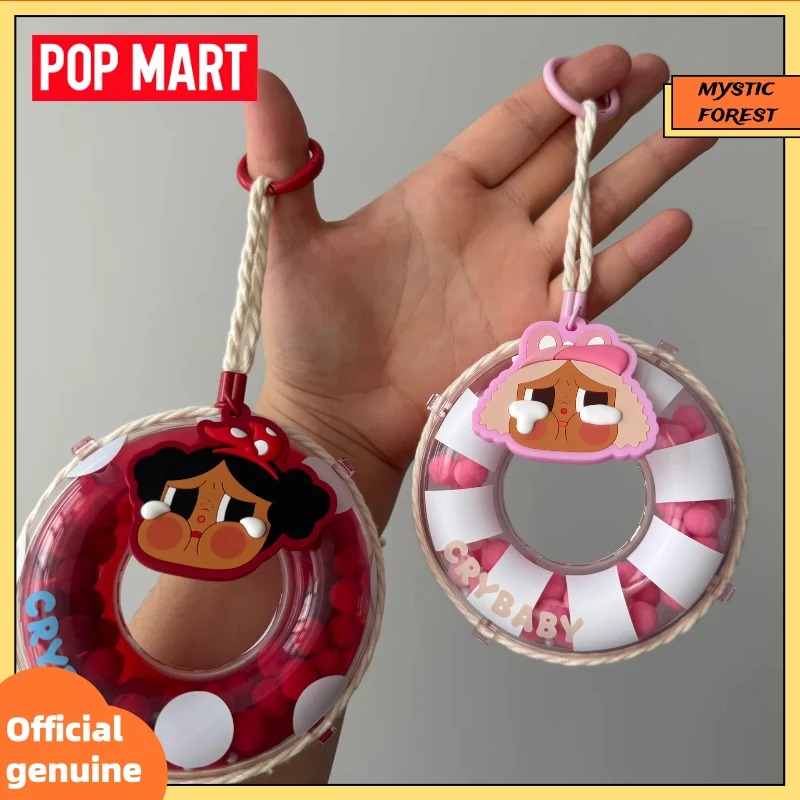 

POPMART VACATION MODE ON Crying Baby CRYBABY Swimming Circle Doll Blind Box Fashion Girl Gift Mystery Boxes Bag Decor Blind Box