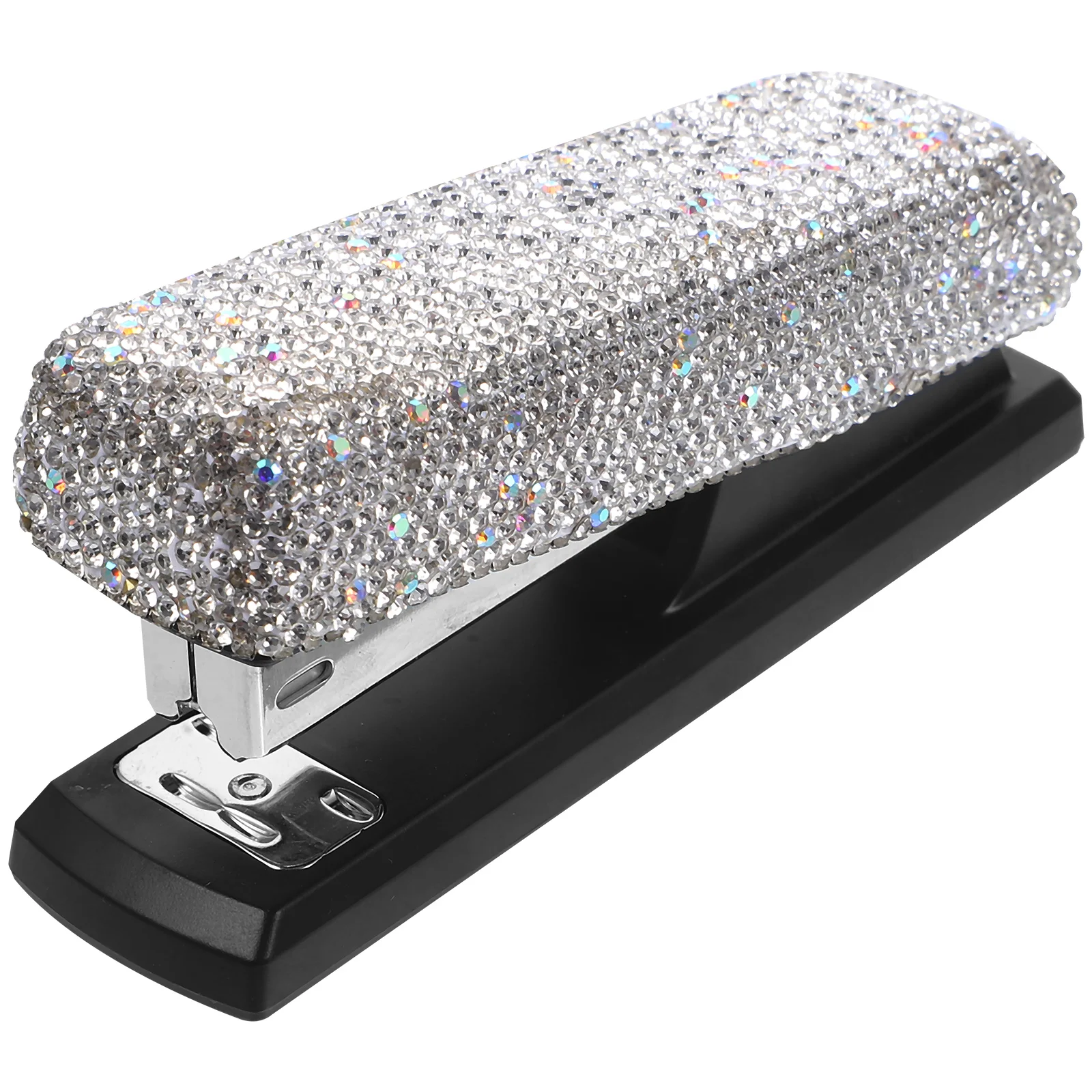 

Diamond Stapler White Compact for Desk Office School Supplies Mini Handheld Rhinestone Easy Use Practical Long Term