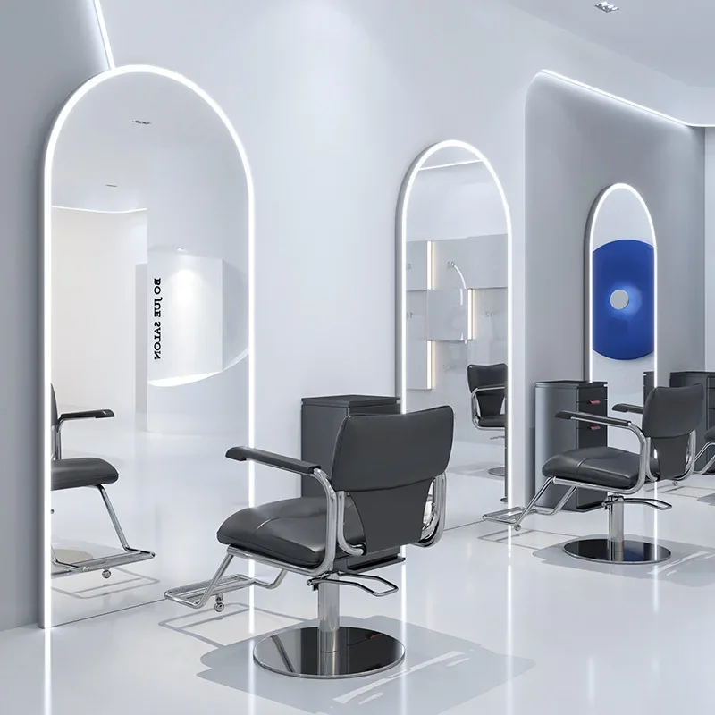 Internet celebrity hair salon mirror with light