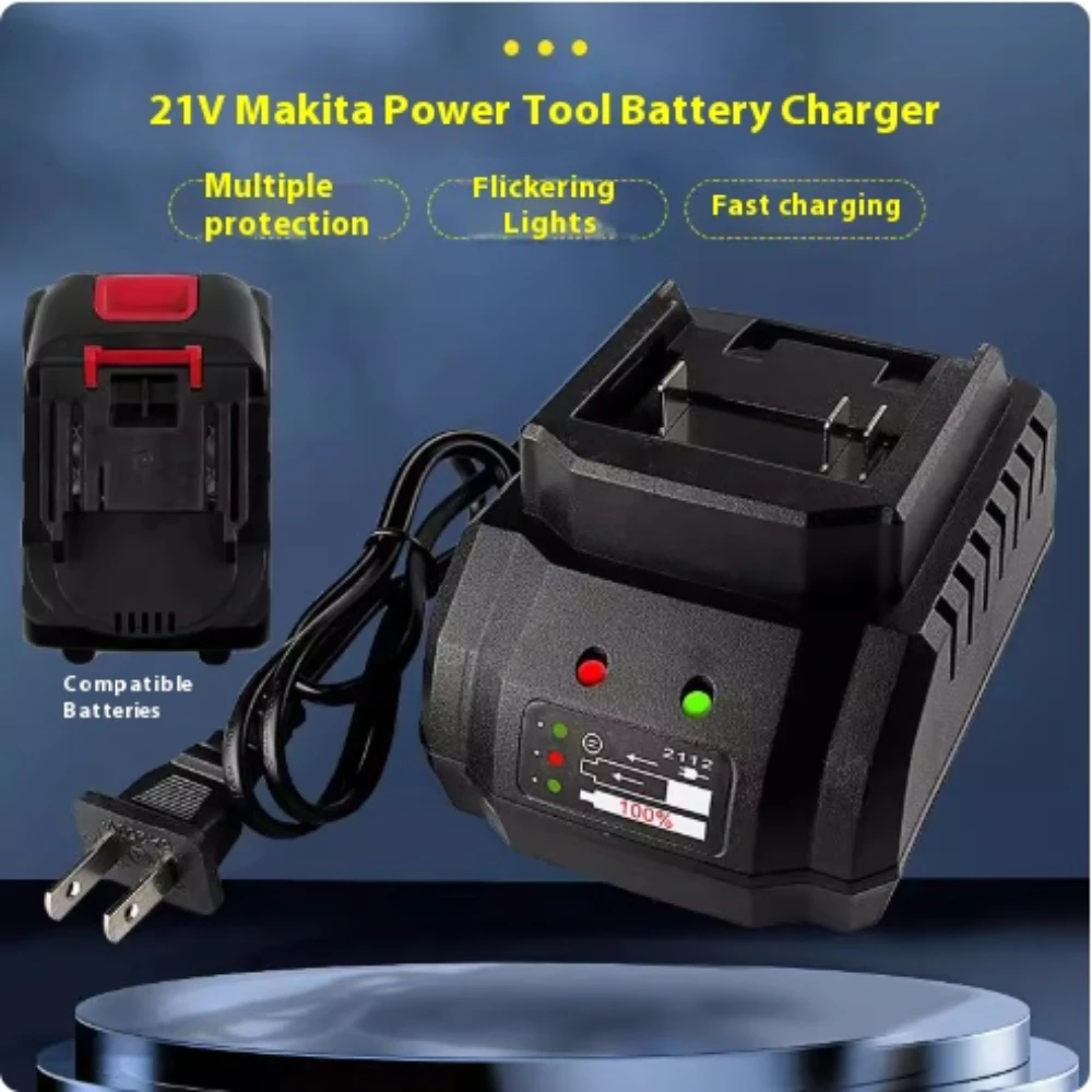 Clé de chargeur de batterie au Lithium, meuleuse d'angle de tronçonneuse, marteau électrique 21V-9989VF, chargeur de siège universel