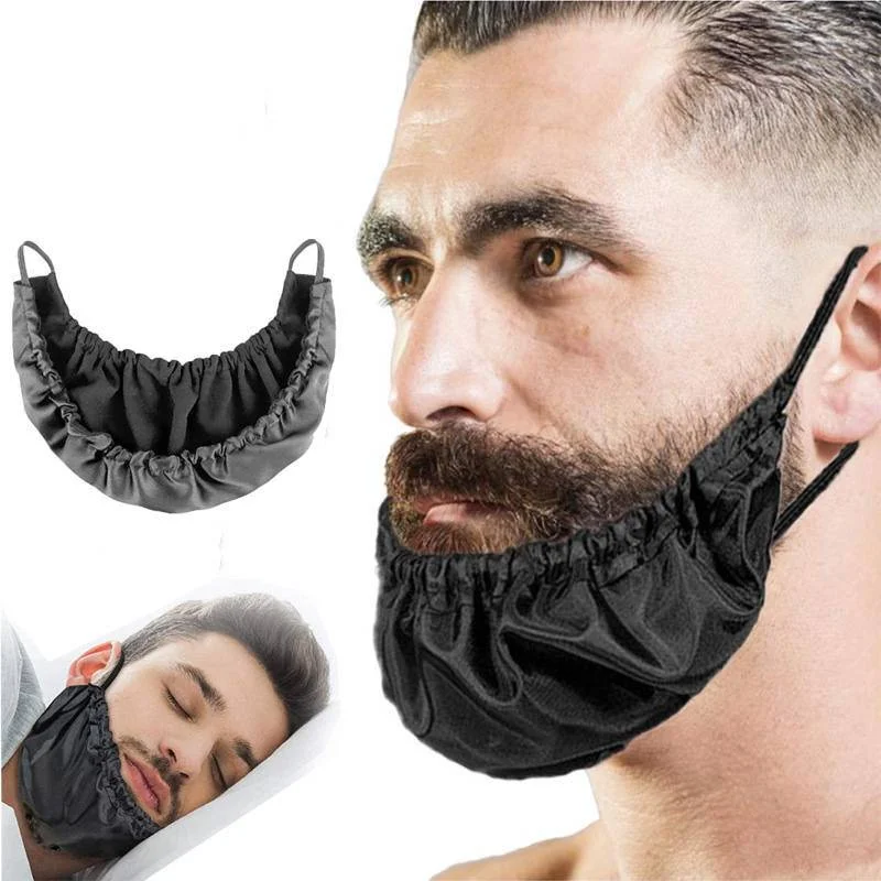 

1pc Men Beard Bandana Bedtime Bib Adjustable Beard Covers Comfy Facial Hair Apron Oil-proof Beard Protection Rag Apron