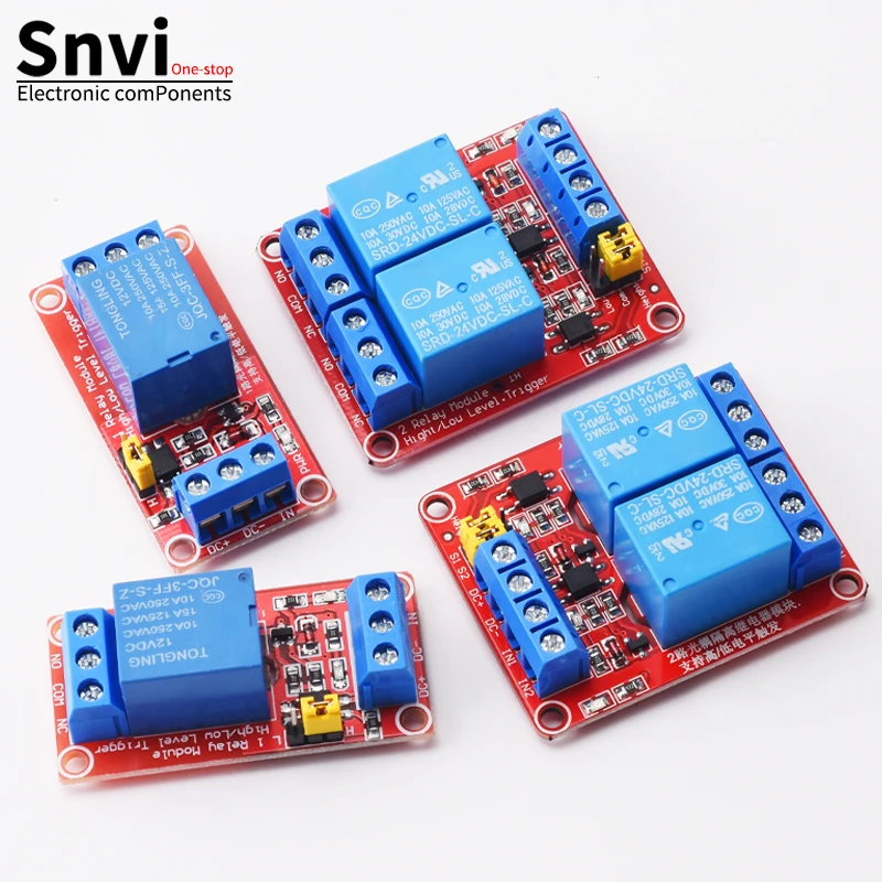 Relay module 1 2 4 6 8 Channel 5V 12V Relay Module Board Shield with Optocoupler Support High and Low Level Trigger for Arduino