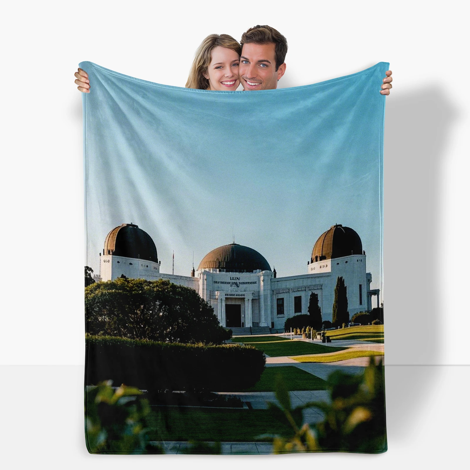 

Фланелевое одеяло в стиле Griffith Observatory, тепло для семейного круга США