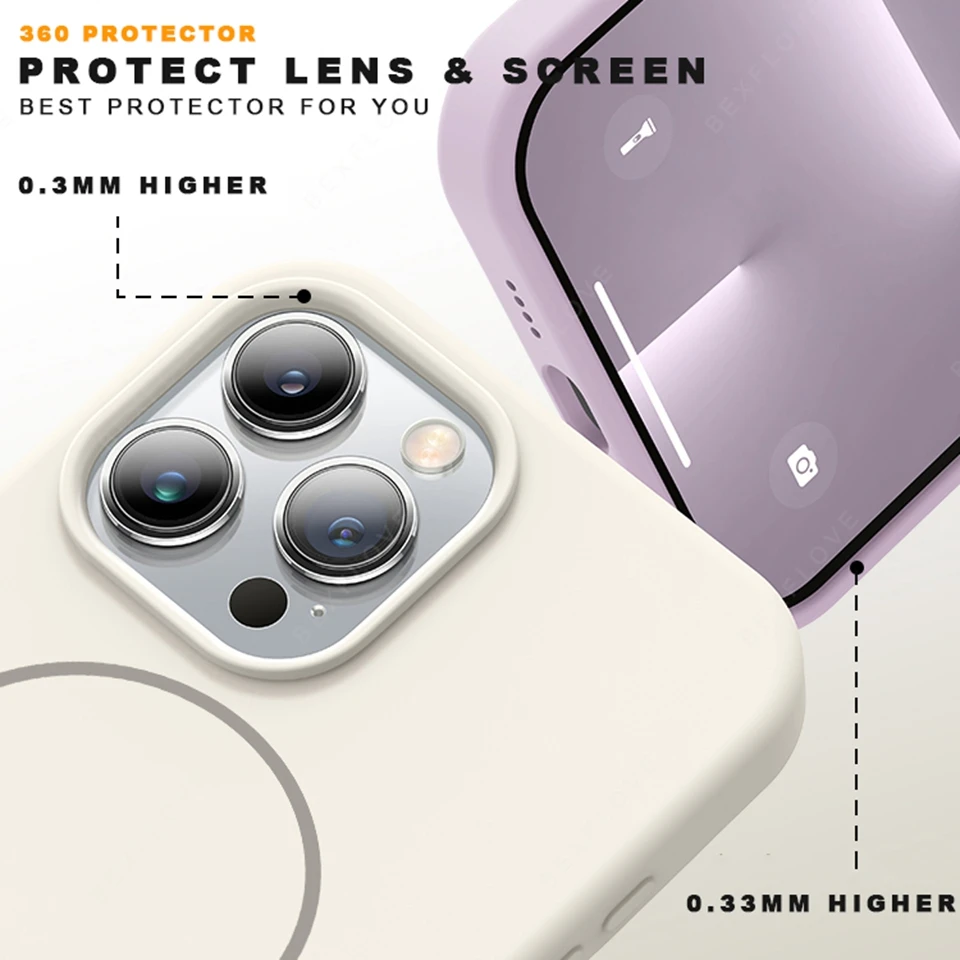 Official Magnetic Liduid Silicone Phone Case For iPhone 15 14 16 Plus 11 12 13 16 Pro Max Magsafe Charge Protector Soft Cover