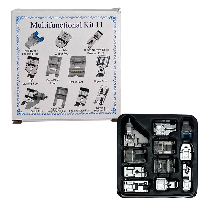 50 5A Прижимной костюм, 11 предметов, домашняя многофункциональная прижимная лапка, аксессуары для швейных машин