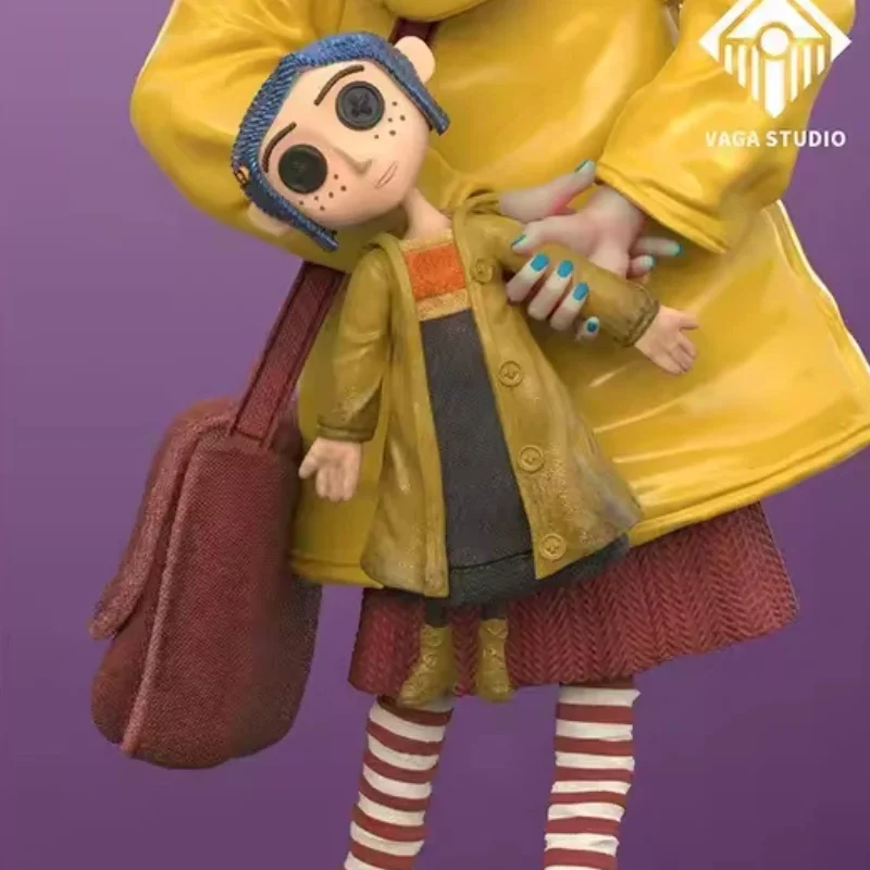 Coraline Q Version Gk Toy Figure Black Cat Desktop Ornament Animation Peripherals Collectible Statue Gift For Adult Collectors view 4